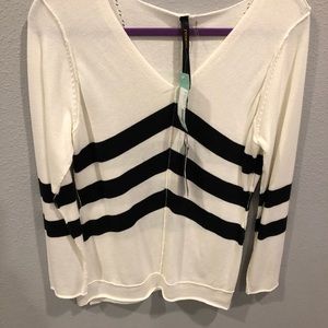 White and Black Long Sleeve